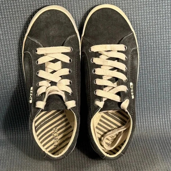 Taos Women's Star Charcoal Washed Canvas Sneakers Size 7 - Picture 5 of 9